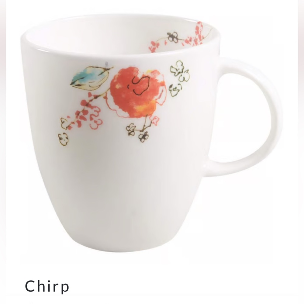 Lenox Chirp  Bone China Coffee Tea Mug Set of 4 - Picture 4 of 9